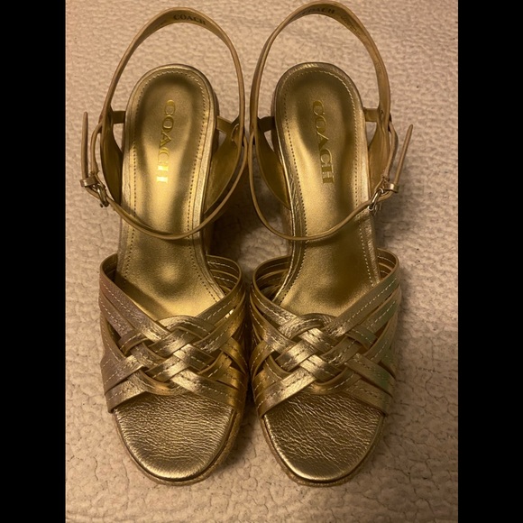 NWT Coach platform wedges - Picture 1 of 8